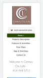 Mobile Screenshot of centurycityloftsrentals.com